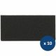 Lot de 10 Pads noir abrasif monobrosse Mi-Tor Fimap