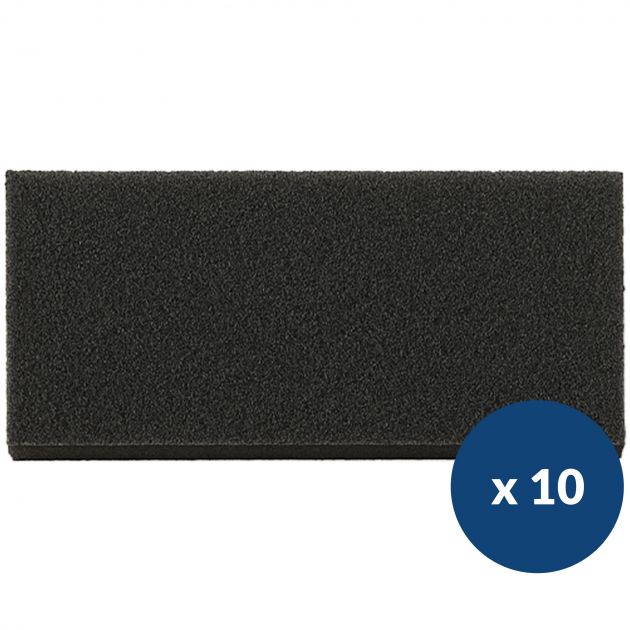 Lot de 10 Pads noir abrasif monobrosse Mi-Tor Fimap x10