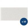 Lot de 10 pads blanc polissage monobrosse Mi-Tor Fimap x10