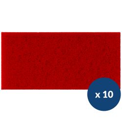 Lot de 10 pads récurage rouge monobrosse Mi-Tor Fimap x10