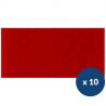 Lot de 10 pads récurage rouge monobrosse Mi-Tor Fimap x10