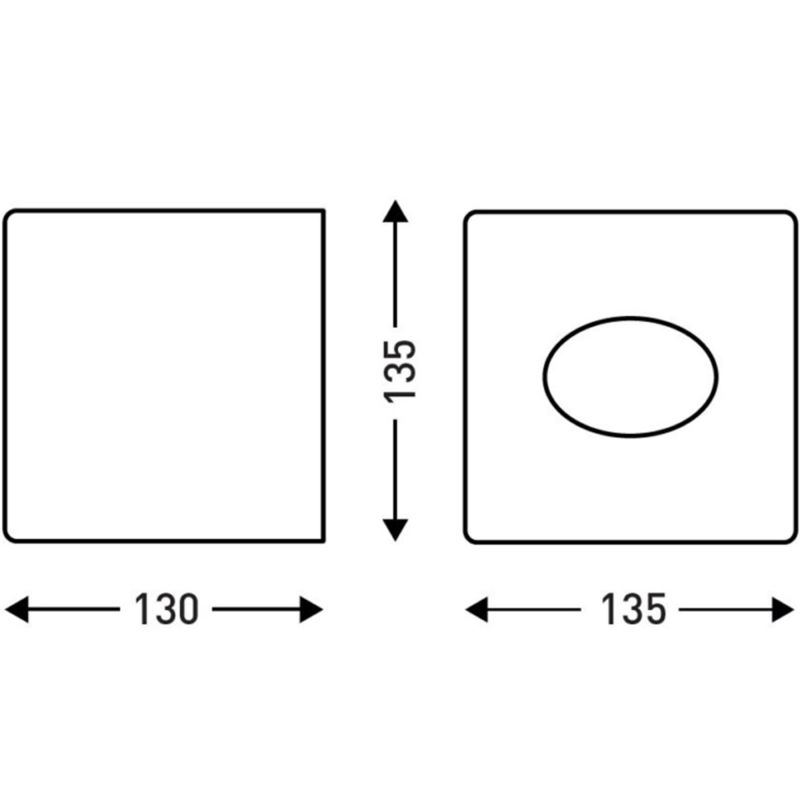 SANIBOX boîte mouchoirs carrée dimensions
