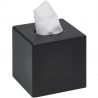 SANIBOX boîte mouchoirs carrée noir 