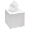 SANIBOX boîte mouchoirs carrée blanc