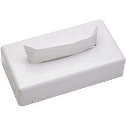 SANIBOX boîte mouchoirs rectangulaire blanc