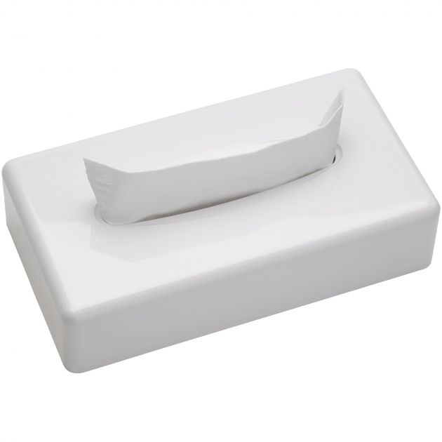 SANIBOX boîte mouchoirs rectangulaire blanc