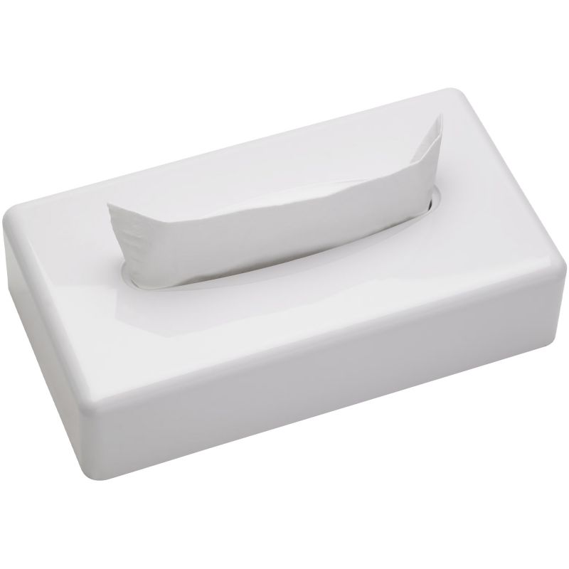 SANIBOX boîte mouchoirs rectangulaire blanc