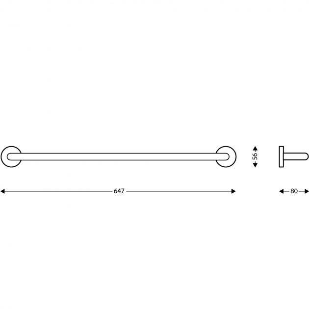 Porte serviette mural inox​ dimensions