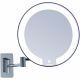 Miroir mural rond grossissant lumineux tactile