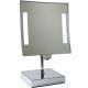 Miroir sur pied grossissant lumineux carré tactile