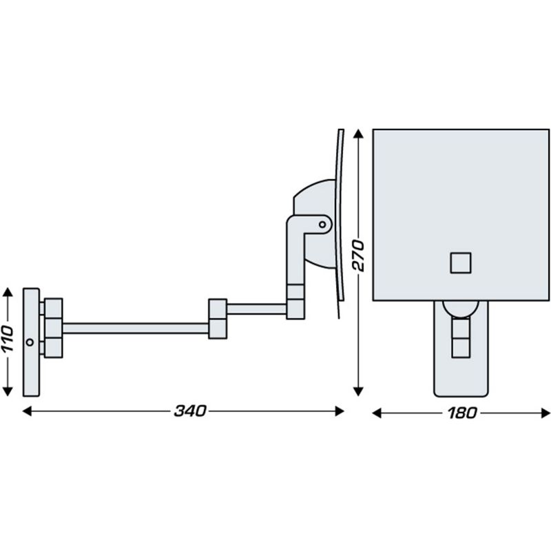 GALAXY simple bras tubulaire dimensions