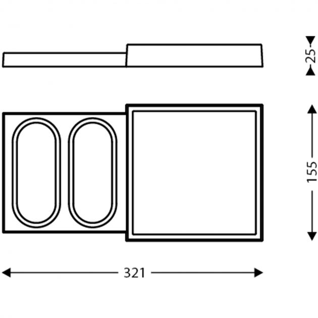 ORCHESTRO Plateau SDB dimensions