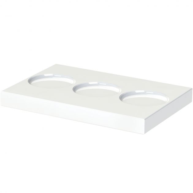 ORCHESTRO Porte capsules réversible blanc 3 capsules