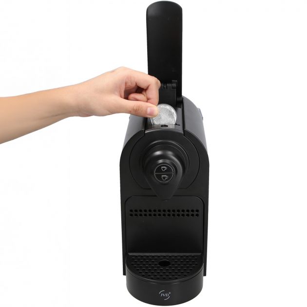 Mini CORSETO machine à café noire capsule nespresso