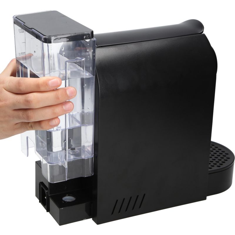 Mini CORSETO machine à café noire réservoir