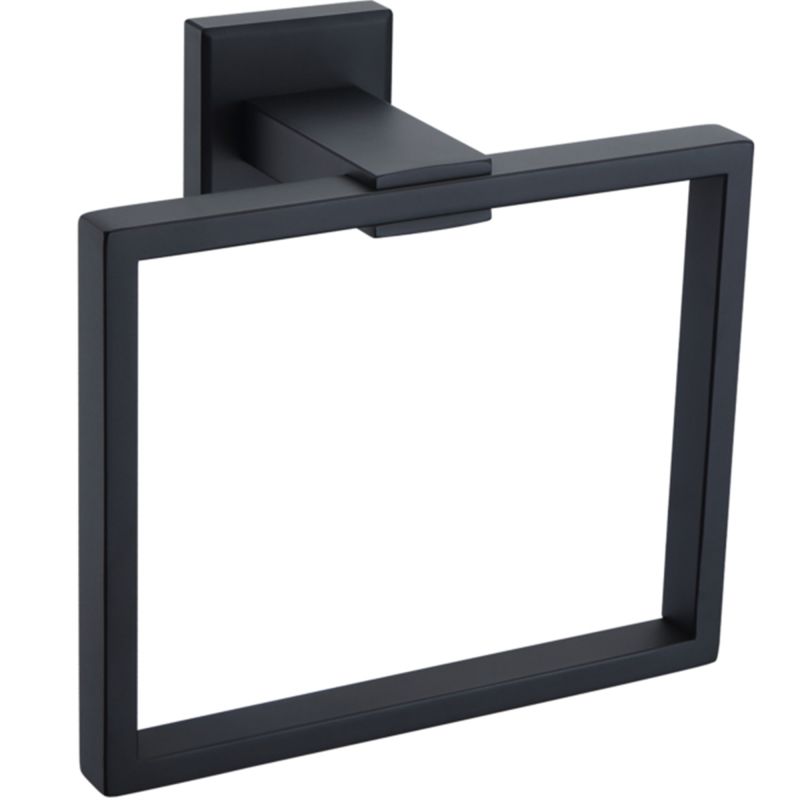 ARGO anneau porte-serviettes noir mat
