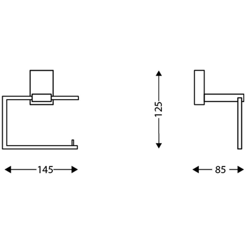 ARGO porte rouleau PH noir mat schema