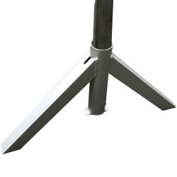 Pied amovible carré pour panneau électoral 30 x 30 mm