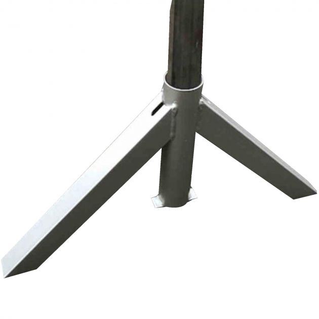 Pied amovible carré pour panneau électoral 30 x 30 mm