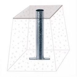 Fourreau poteau rond pour panneau électoral Ø 35 mm