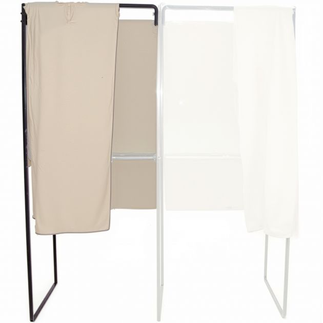 Extension isoloir vote avec rideau ignifugé 80 x 80 cm