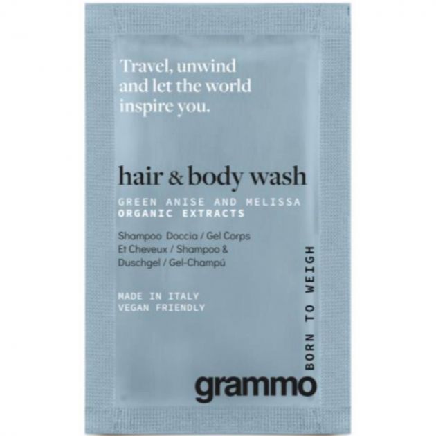 Gel douche corps et cheveux​ vegan sachet 10 ml