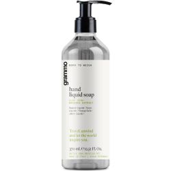 Savon liquide 370 ml, en pet recycle', pompe inviolable, grammo