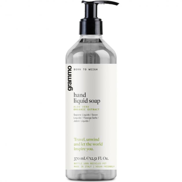 Savon liquide 370 ml, en pet recycle', pompe inviolable, grammo