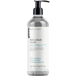 Gel corps et cheveux 370 ml, en pet recycle', pompe inviolable, grammo