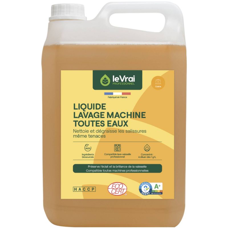 Liquide lavage machine toutes eaux 5 L