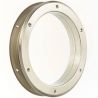 Hublot de porte pour crèche 26 cm nickel mat