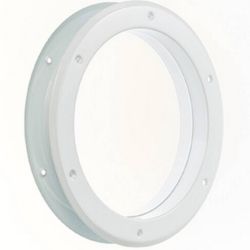 Hublot de porte pour crèche 26 cm blanc