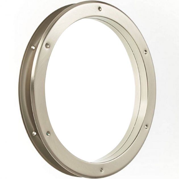 Hublot de porte pour crèche nickel 38,5 cm