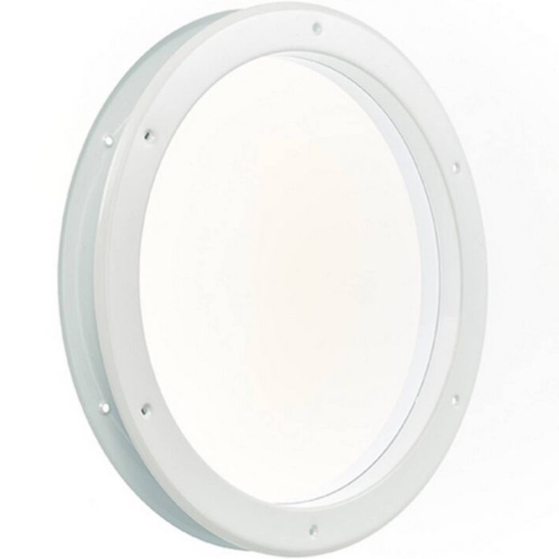 Hublot de porte pour crèche blanc 38,5 cm