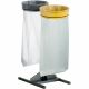 Support sac poubelle extérieur sur socle 2 flux 110 L