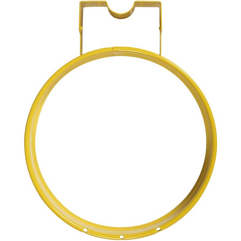 Support sac poubelle extérieur sur socle 2 flux 110 L jaune