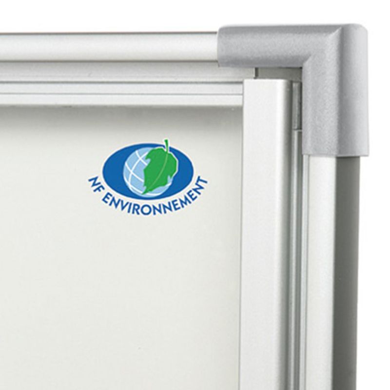 Vitrine d'affichage intérieur extra plate à porte battante plexiglas liège zoom coin