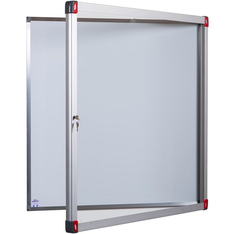 Vitrine d'affichage intérieur Leaf à porte battante en plexiglas en acier