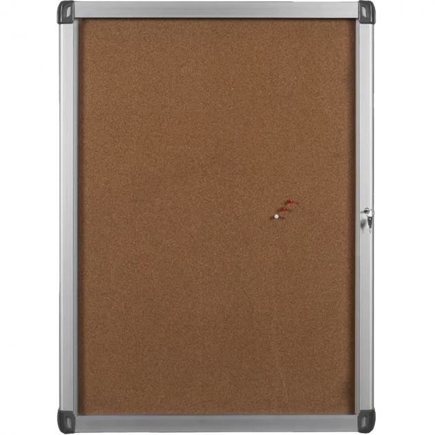 Vitrine d'affichage intérieur Leaf à porte battante en plexiglas en liège