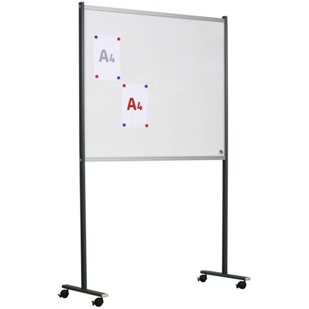 Panneau d'affichage mobile, double face pour feutres
