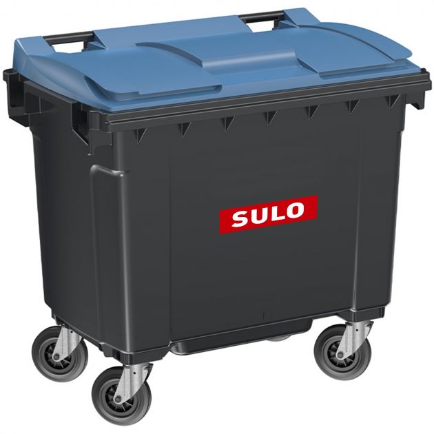 Conteneur poubelle 660 litres 4 roues SULO
