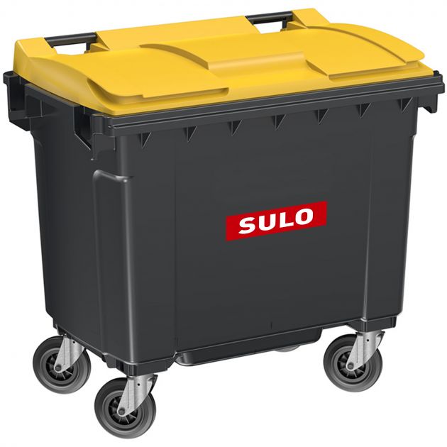 Conteneur poubelle 660 litres 4 roues SULO