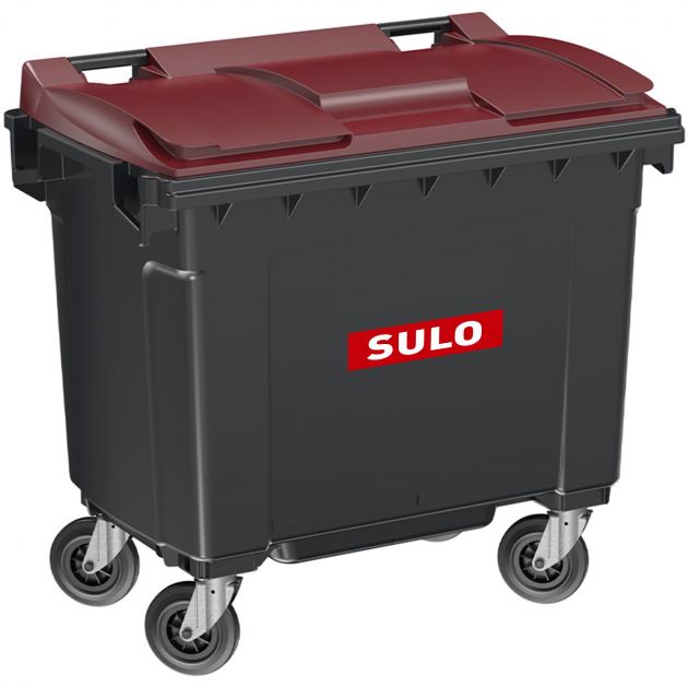 Conteneur poubelle 660 litres 4 roues SULO