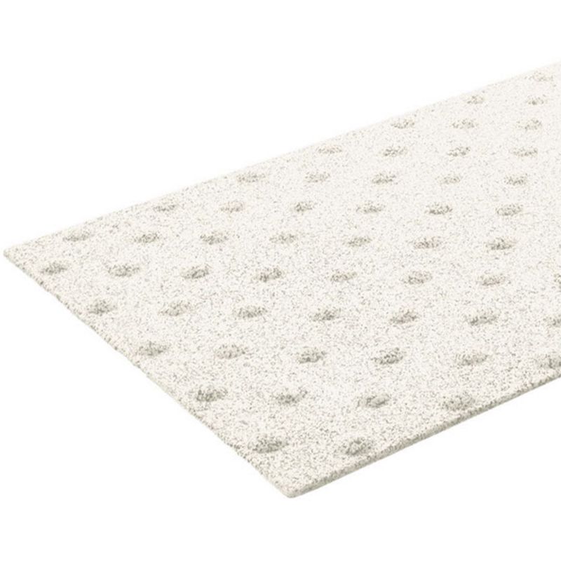 Bande podotactile extérieur en résine à coller 40 x 60 cm blanc