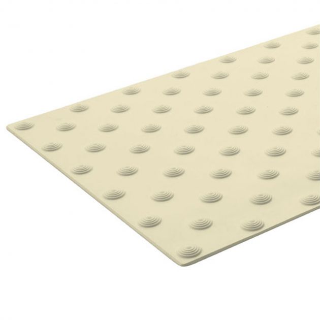 Bande podotactile adhésive extérieure en résine beige