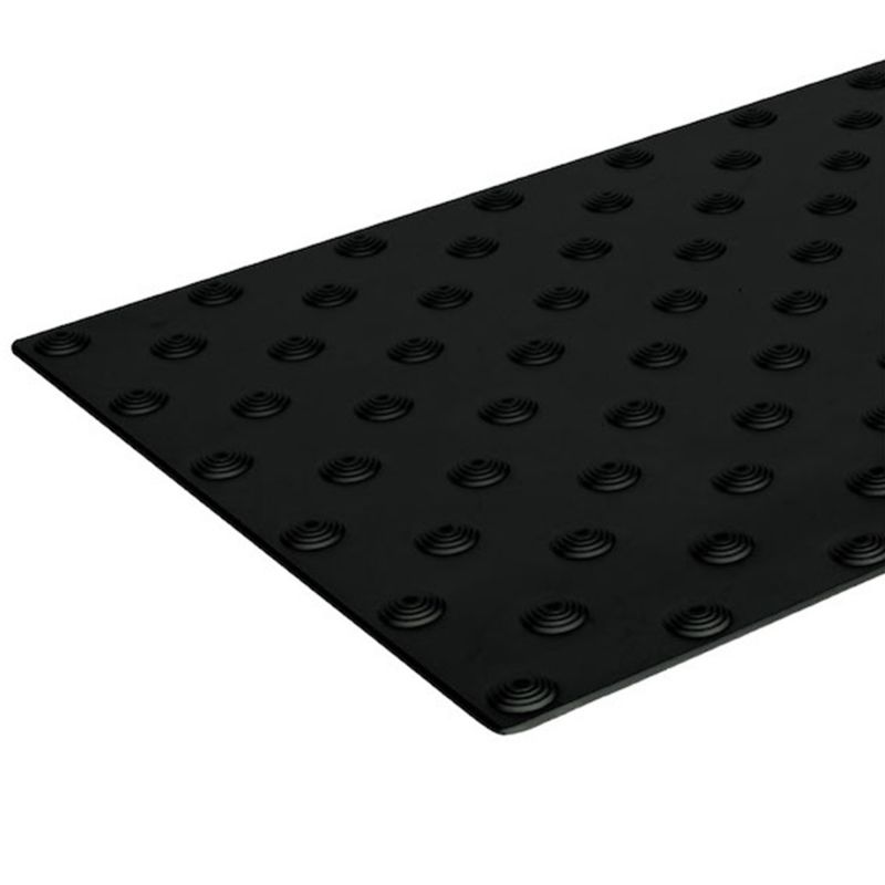 Bande podotactile extérieur à coller en résine 40 x 82 cm noir