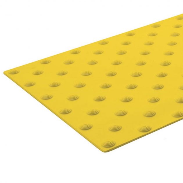 Bande podotactile extérieur à coller en résine 40 x 82 cm jaune