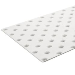 Bande podotactile extérieur à coller en résine 40 x 82 cm blanc