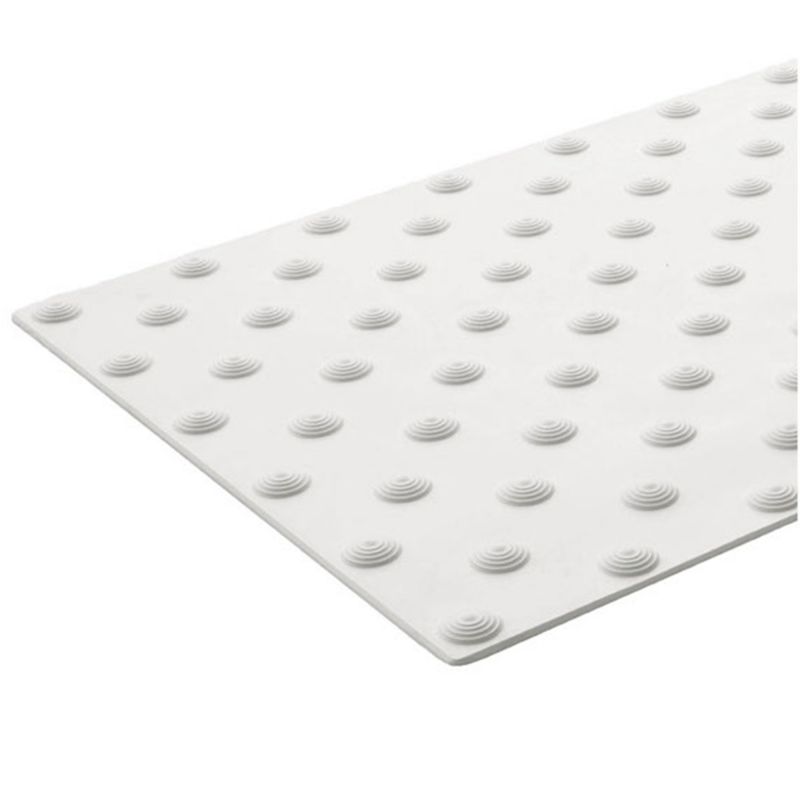 Bande podotactile extérieur à coller en résine 40 x 82 cm blanc