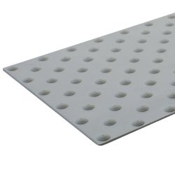 Bande podotactile extérieur à coller en résine 60 x 82 cm gris